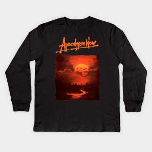 Apocalypse Now illustration with title Kids Long Sleeve T-Shirt